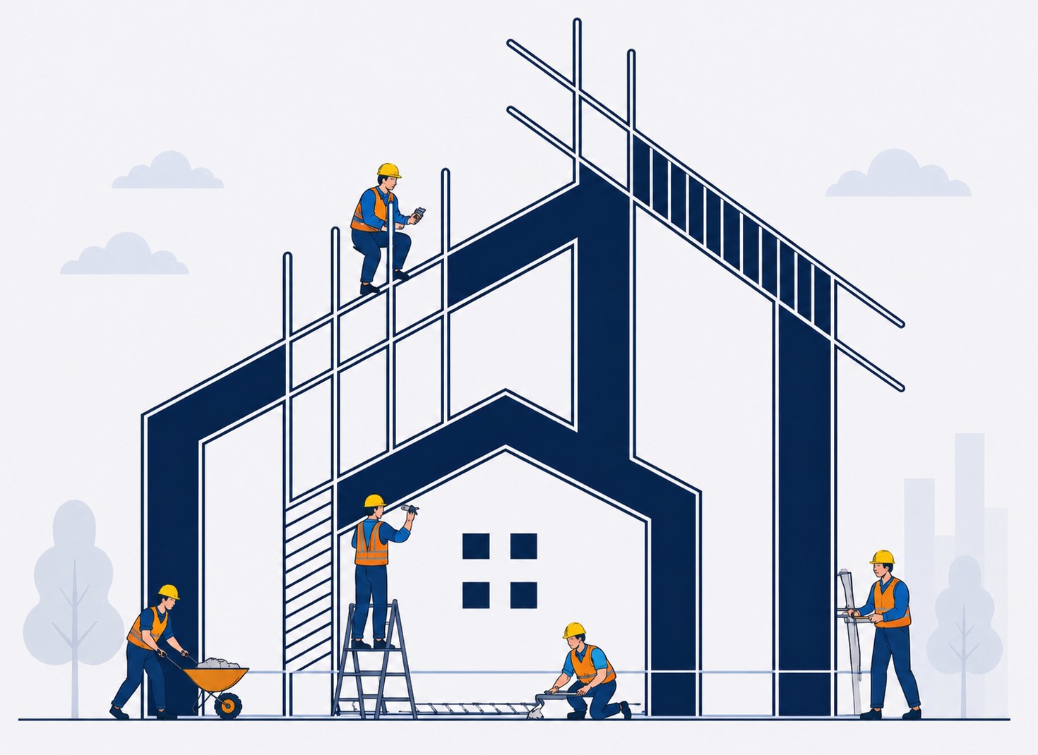 Construction service banner